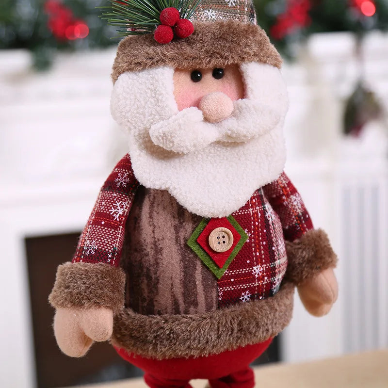 Christmas Decorations supplies trees Old Man Snowman Telescopic Figure