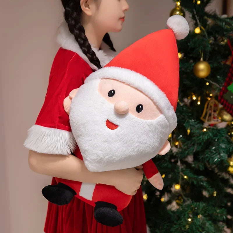 Cute Santa Claus & Elk Snowman Gingerbread Man Plush Toys Stuffed Animal Doll