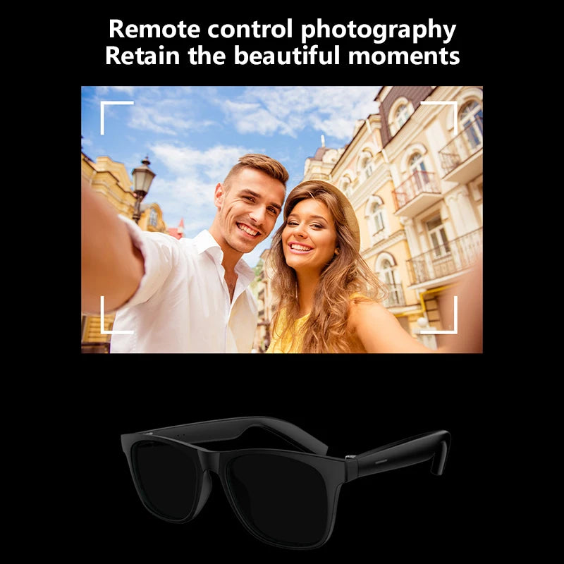 Smart Glasses Remote Control Touch Photo Camera Recording