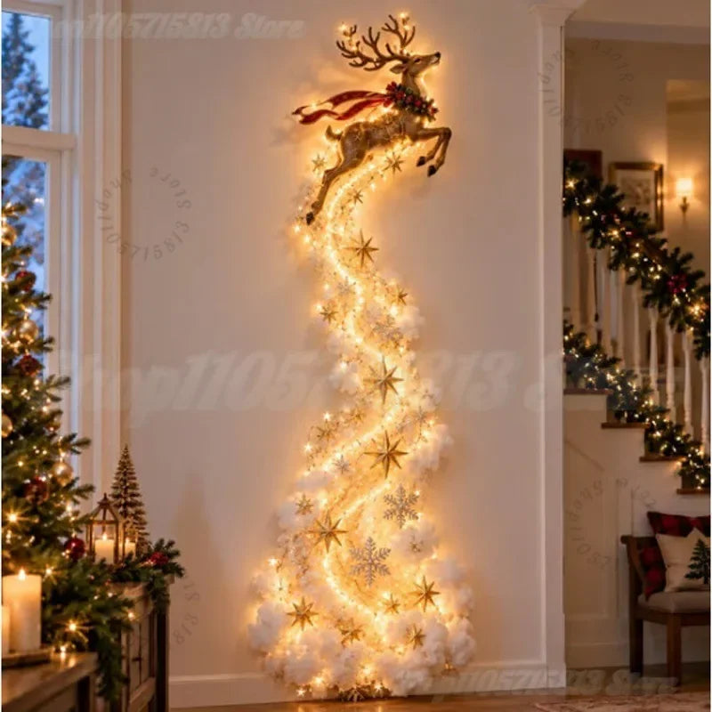 Christmas Magic Trail Wall Light-LED Glowing Christmas Scene Wall Decoration