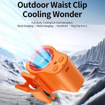 Rechargeable Clip on Portable Desk Fans with LED Display 360 Rotation