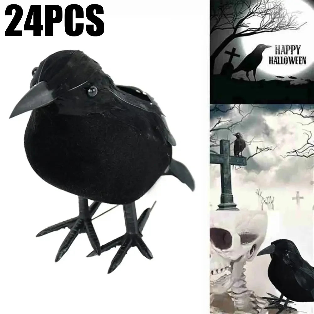 Halloween Decoration Simulation Black Crow Raven Bird Repellent Pest Control Pigeon