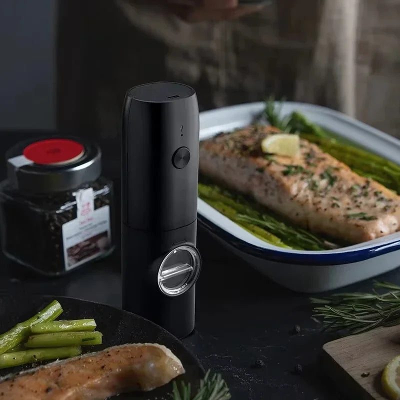 Electric Automatic Salt and Pepper Grinder Set with Led Light