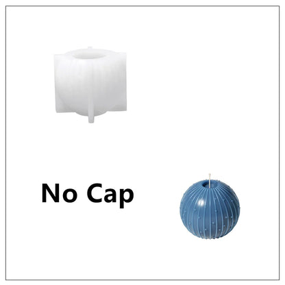 Nicole Christmas Bauble Candle Silicone Mold DIY Scented Candle Making Mould Xmas Gifts Tools