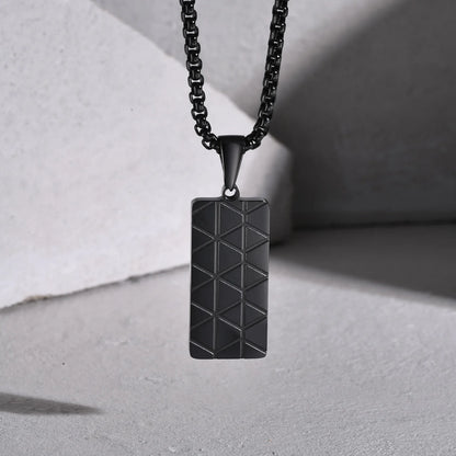 Black Silver Stainless Steel Military Dogtags with Box Chain Gift