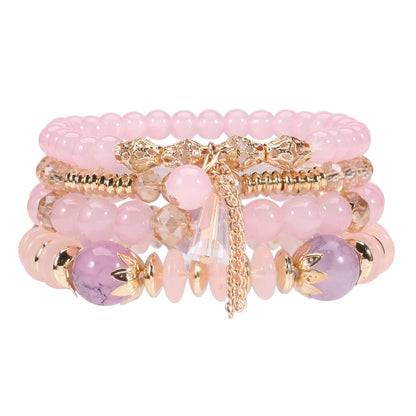 Bohemian Stackable Bead Bracelets for Women