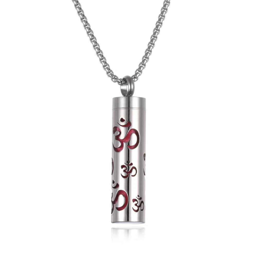 Stainless Steel Open Locket Aroma Scent Perfume Necklace