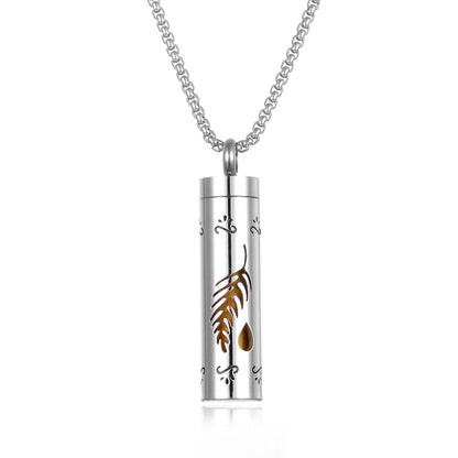 Stainless Steel Open Locket Aroma Scent Perfume Necklace