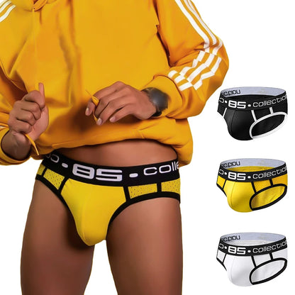 Qucik-Dry Sexy Men Briefs Breathable Mens Slip Cueca Male Panties Underpants Briefs