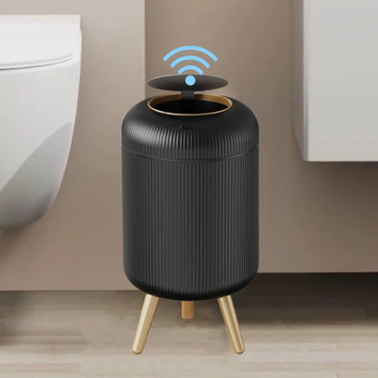 Automatic Trash Can with Lid,  Small Plastic Smart Trash Can,
