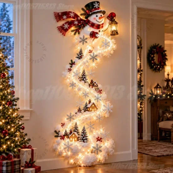 Christmas Magic Trail Wall Light-LED Glowing Christmas Scene Wall Decoration