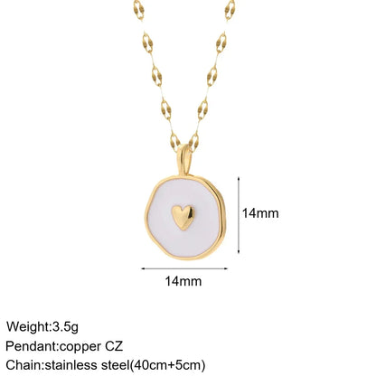 Pendant Woman's Collars Long Stainless Steel Chains Necklace