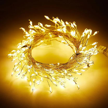 9M USB Power LED Firecracker String Lights Remote Control Garland Fairy Lights Christmas Decoration