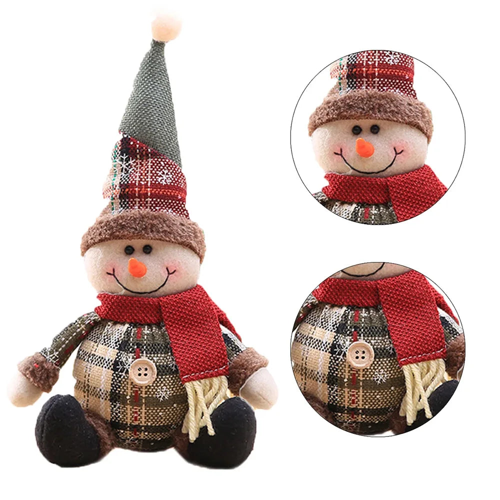 Christmas Decorations supplies trees Old Man Snowman Telescopic Figure