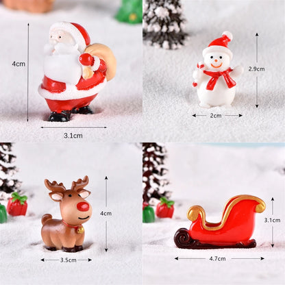 Christmas Resin Elk Santa Claus Ornaments Merry Christmas Decoration