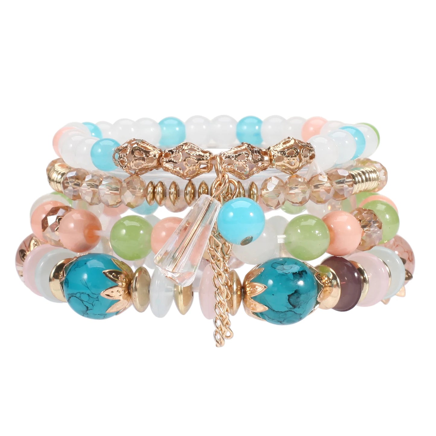 Bohemian Stackable Bead Bracelets for Women