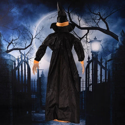 Halloween Witch Ghost Decor Horror Pendant Glowing Prank Props