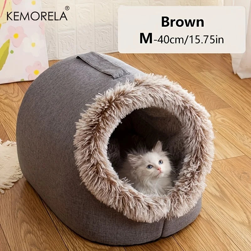 Cozy Cat Sleeping Cave Puppy House for Indoor Cats & Small Dogs