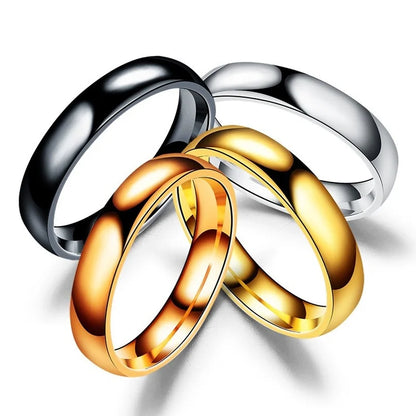 Prevent Allergy High Polished  Stainless Steel Couple Finger Jewelry Gifts