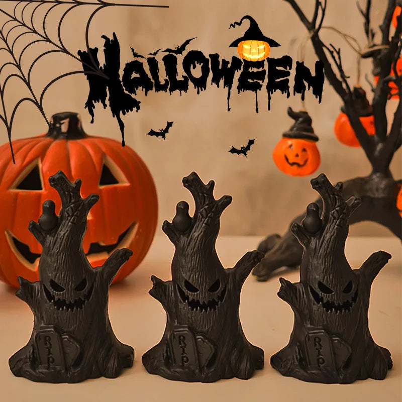 Halloween Decoration Ghost Tree Led Night Glow Ghost Lantern Ghost