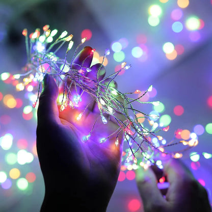 9M USB Power LED Firecracker String Lights Remote Control Garland Fairy Lights Christmas Decoration