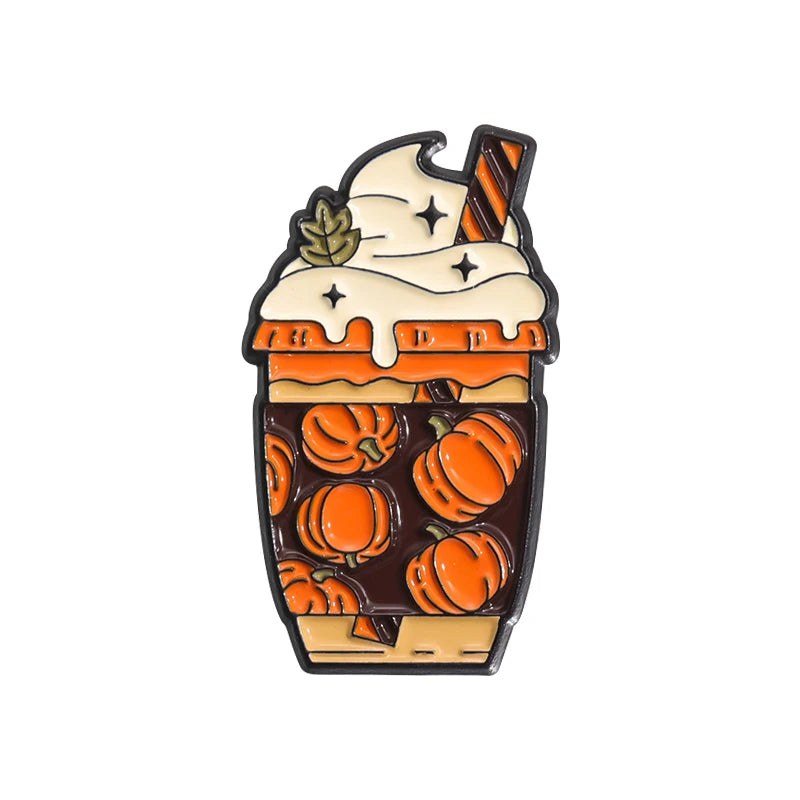 Mini Cute Wine Bottle Goblet Brooches Badges Bag Accessories