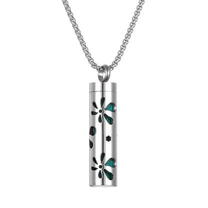 Stainless Steel Open Locket Aroma Scent Perfume Necklace