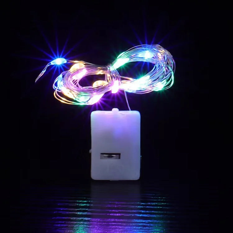 10pcs Fairy Lights String Button Battery Light Christmas Home Decor