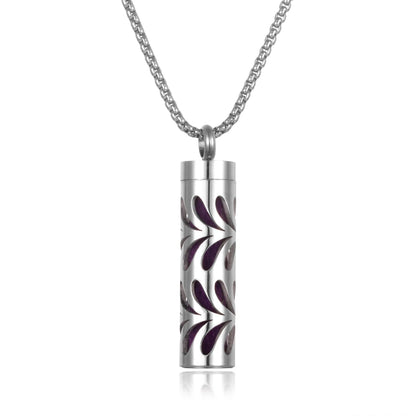 Stainless Steel Open Locket Aroma Scent Perfume Necklace