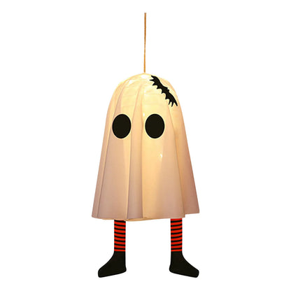 Halloween Glowing White Ghost Hanging Ghosts with Fairy Lights Halloween Outdoor Decoration