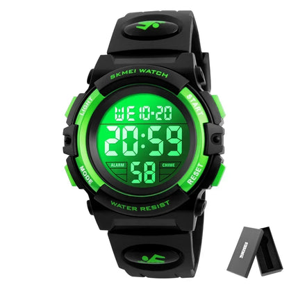 SKMEI 1266  Boys Girls Watch Alarm Clock 5Bar Waterproof Kids Wristwatches