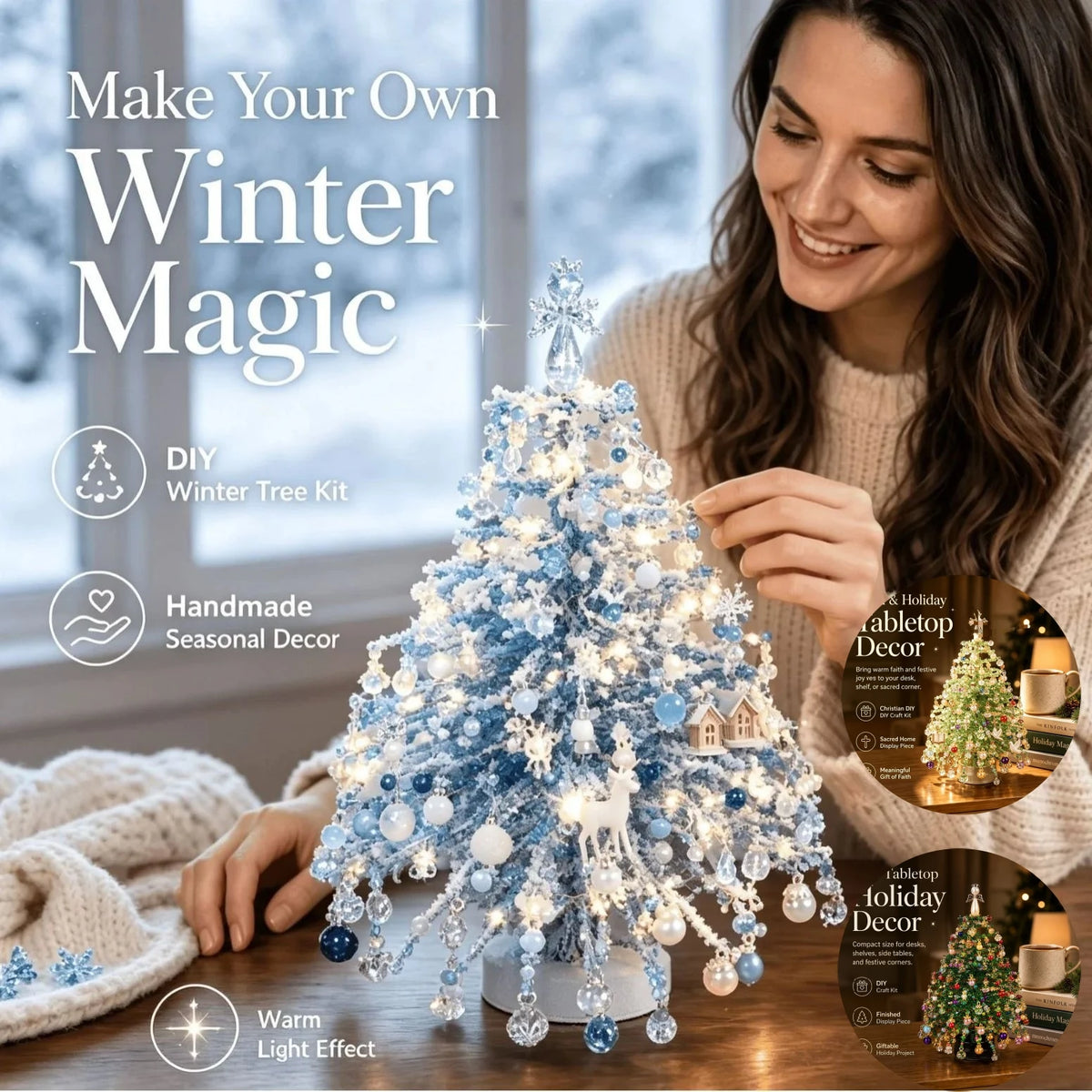 DIY Beaded Christmas Tree Kit Handmade Creative DIY Beading Project Set