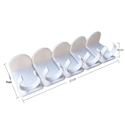 Wall Mounted Spice Bottle Storage Rack Kitchen Seasoning Holder Adhesive Plastic Clip Cabinet Door Spice Jar/Cosmetic Dispenser
