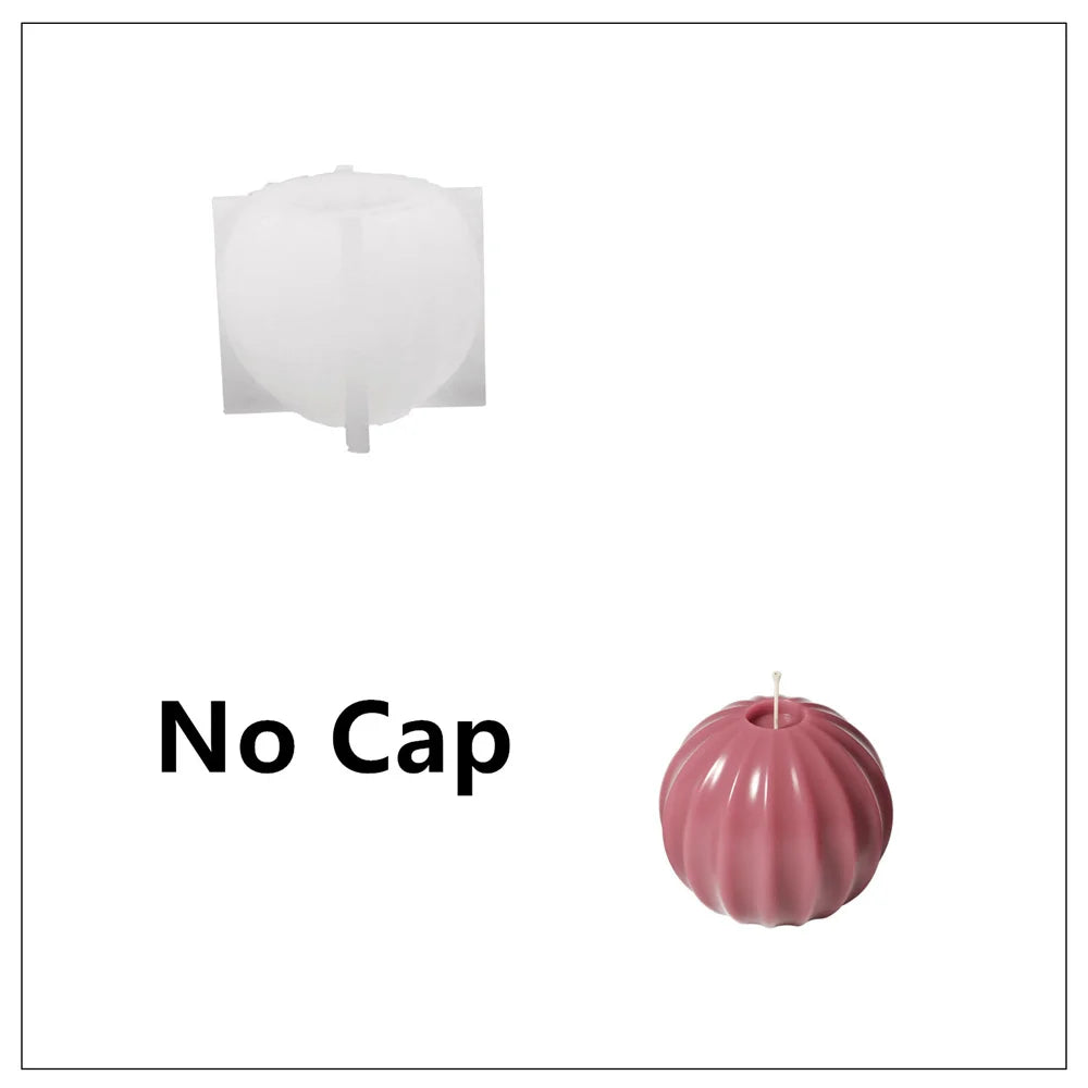 Nicole Christmas Bauble Candle Silicone Mold DIY Scented Candle Making Mould Xmas Gifts Tools