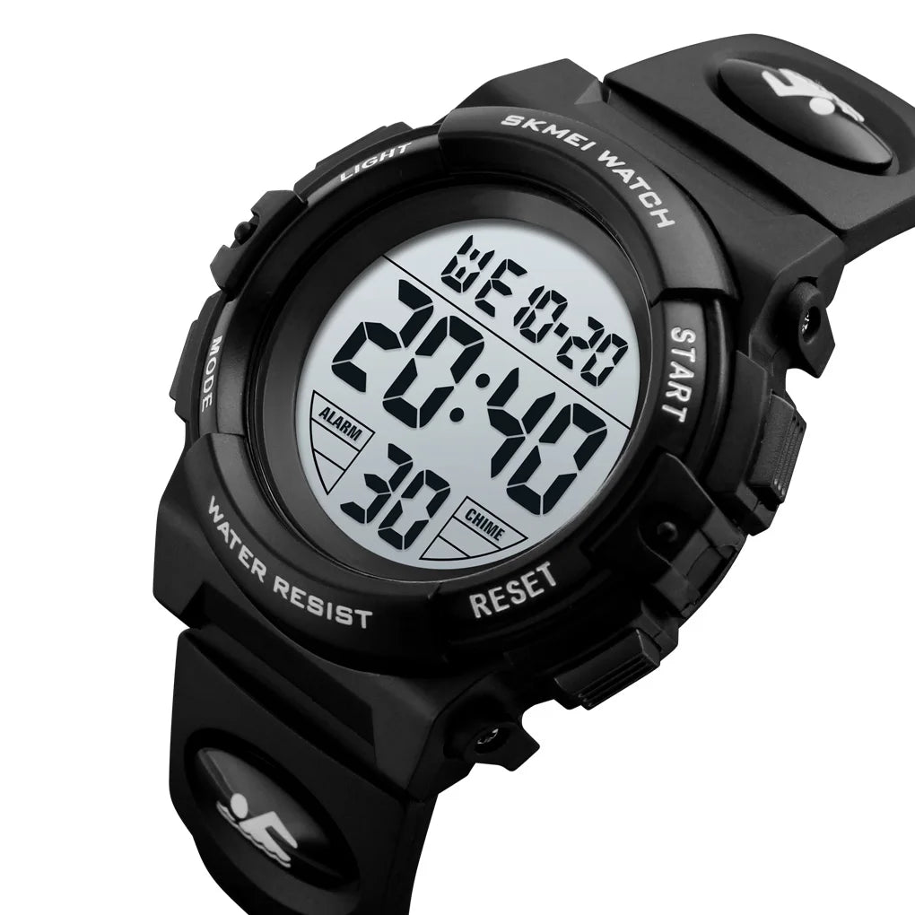 SKMEI 1266  Boys Girls Watch Alarm Clock 5Bar Waterproof Kids Wristwatches