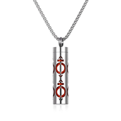 Stainless Steel Open Locket Aroma Scent Perfume Necklace