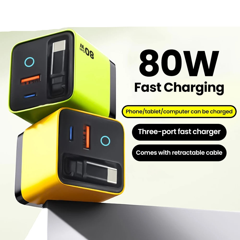 Scalable Data Cable for Iphone Huawei A+C Full Protocol Multi Port Charging Head