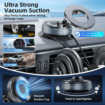 Foldable Design 360° Adjustable Vacuum Car Mount