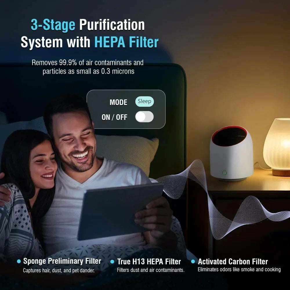 Air Purifier-Portable and Quiet Small Air Purifier for Home