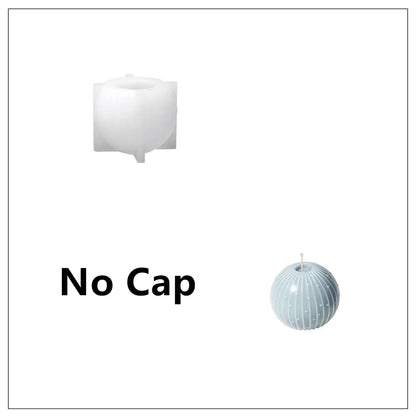 Nicole Christmas Bauble Candle Silicone Mold DIY Scented Candle Making Mould Xmas Gifts Tools