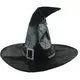 Halloween Floating Witch Broom with Witch Hat Haunted Dancing Moving Prop with Ghost