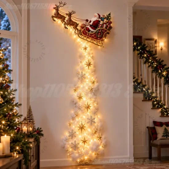 Christmas Magic Trail Wall Light-LED Glowing Christmas Scene Wall Decoration