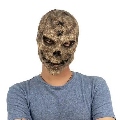 Halloween Horror Killer Skull Mask Cosplay Scary Skeleton Haunted House Outdoor Bar Latex Helmet