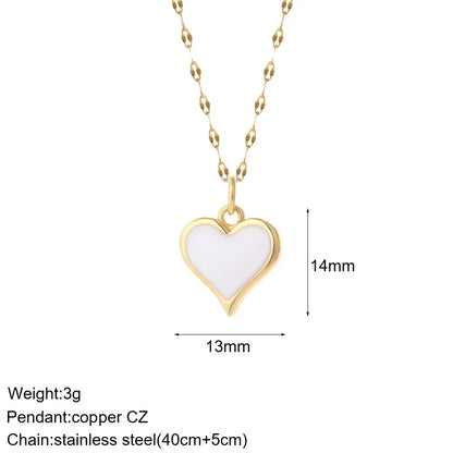 Pendant Woman's Collars Long Stainless Steel Chains Necklace