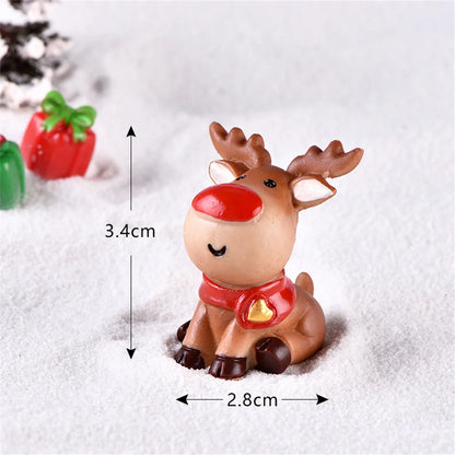 Christmas Resin Elk Santa Claus Ornaments Merry Christmas Decoration