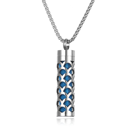 Stainless Steel Open Locket Aroma Scent Perfume Necklace