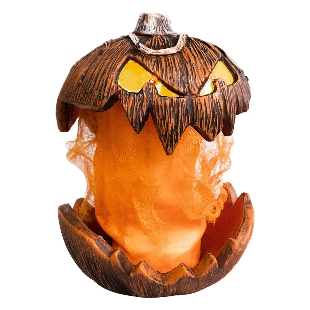 Halloween Pumpkin Animated Decor,Noise Activated Talking and Lifting