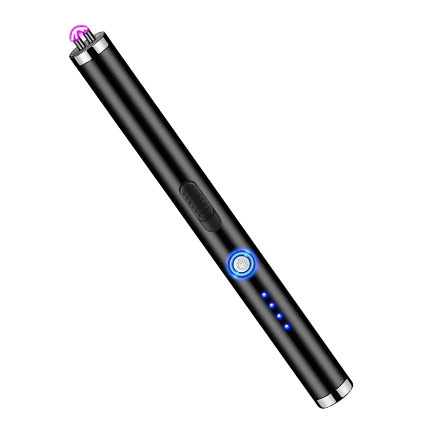 Metal Long Windproof Pulse Arc Flameless USB Plasma Electric Lighter