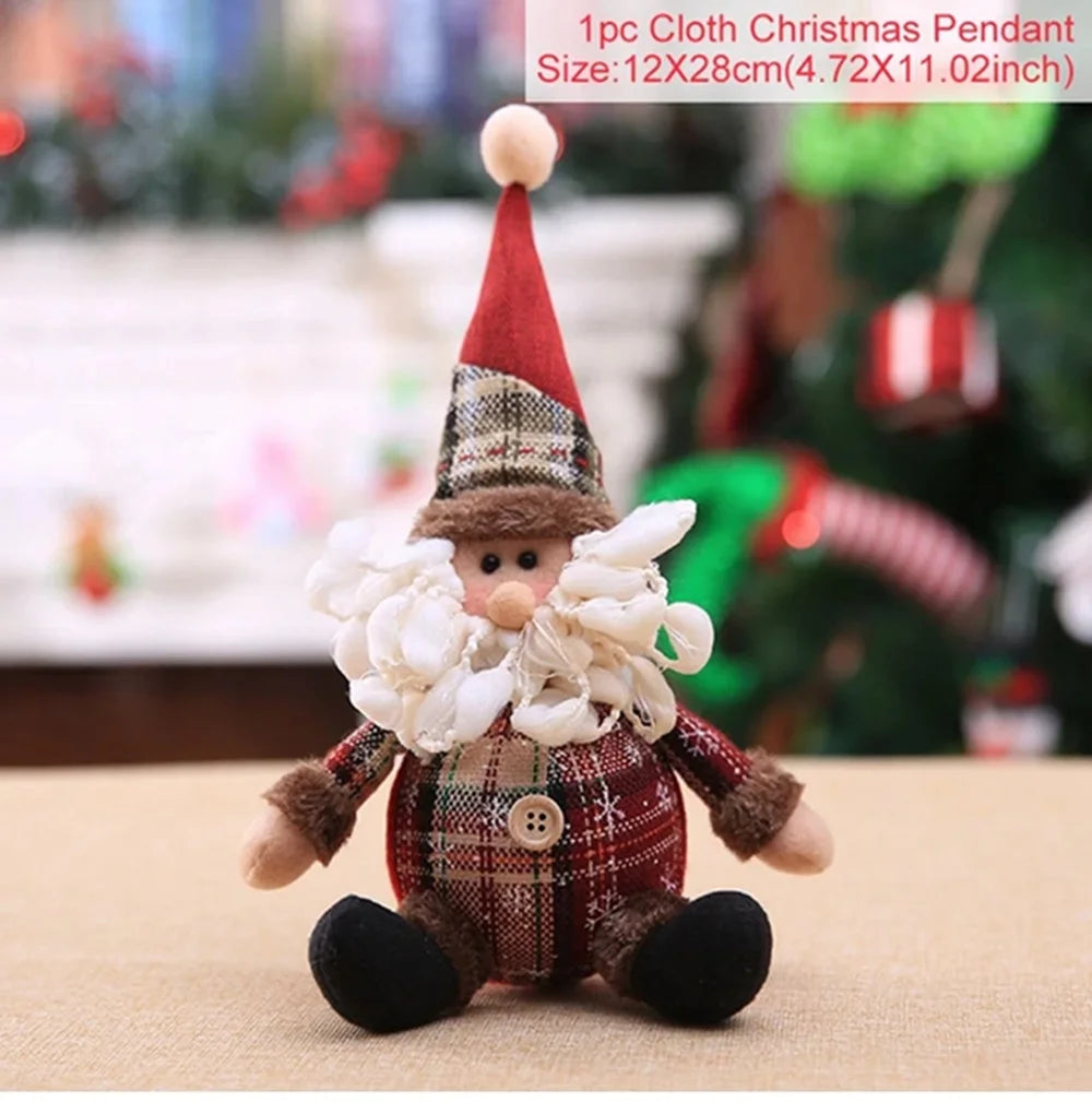 Christmas Decorations supplies trees Old Man Snowman Telescopic Figure