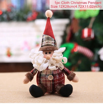Christmas Decorations supplies trees Old Man Snowman Telescopic Figure